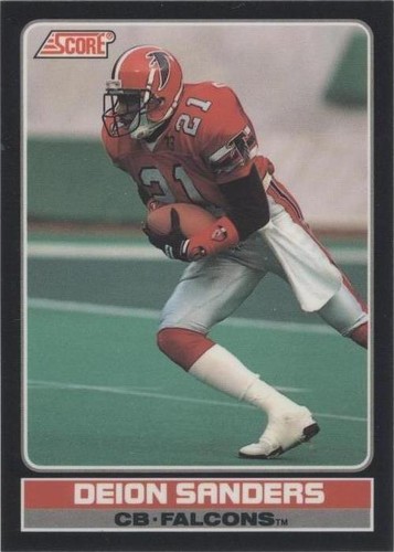 1990 Score Deion Sanders #15