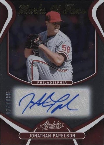 2022 Panini Absolute - Jonathan Papelbon #MOF-JP