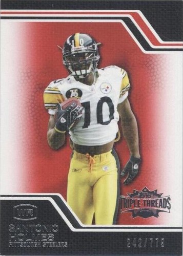 2008 Topps Triple Threads Santonio Holmes #75