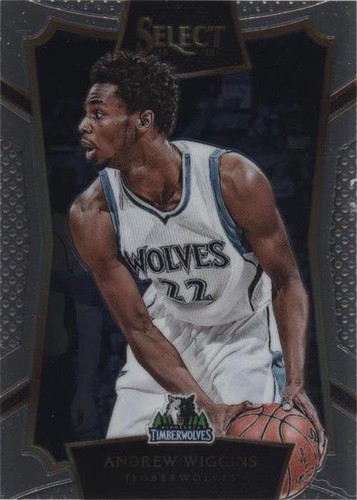 スポーツ選手 Panini Noir Andrew Wiggins RC patch auto 2014