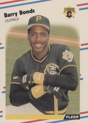バーリーボンズ BARRY BONDS 1990 Fleer Baseball # 461 Pittsburgh Pirates NM