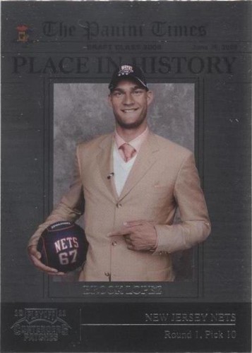 2010-11 Playoff Contenders Patches - Brook Lopez #2