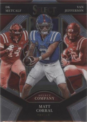 2022 Panini Select Draft Picks DK Metcalf Matt Corral Van Jefferson #SC-OLE