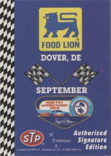 1992 Food Lion Richard Petty Fan Appreciation Tour - Richard Petty #89