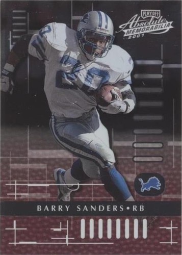 2001 Playoff Absolute Memorabilia Barry Sanders #32