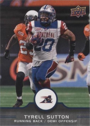 2016 Upper Deck CFL Tyrell Sutton #79