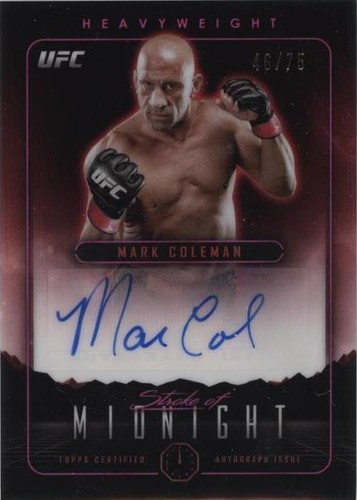 2024 Topps Midnight UFC - Mark Coleman #SMA-MCN