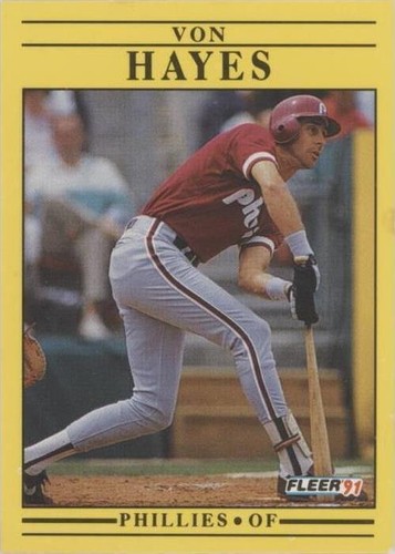 1991 Fleer - Von Hayes #398