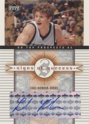 2003-04 Upper Deck UD Top Prospects - Luke Ridnour #SS-LR