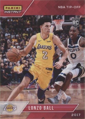 2017-18 NATIONAL TREASURES LONZO BALL 13/49 RC ON CARD AUTO