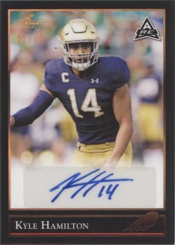 2021 Leaf Memories Kyle Hamilton #BG-KH2