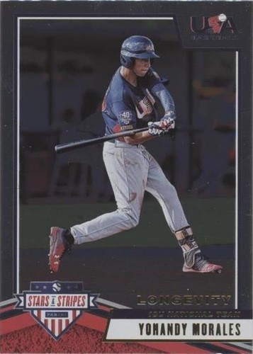 2019 Panini USA Baseball Stars & Stripes Longevity - Yohandy Morales #44