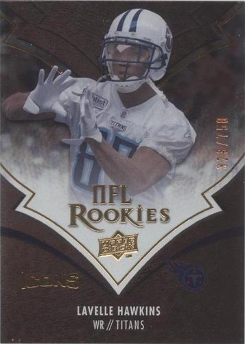 2008 Upper Deck Icons Lavelle Hawkins #162
