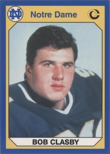 1990 Collegiate Collection University of Notre Dame Bob Clasby #5
