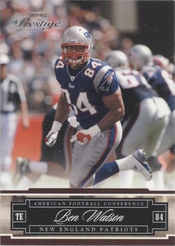 2007 Playoff Prestige Ben Watson #86