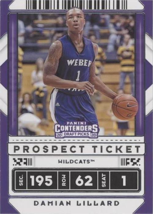 2020–21 Panini Contenders драфт медиаторы — Дамиан Лиллард No40