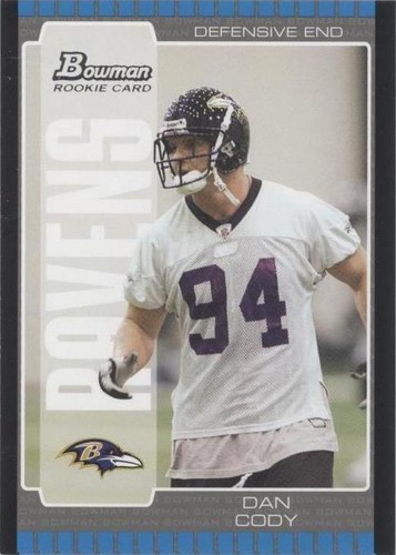2005 Bowman Dan Cody #182