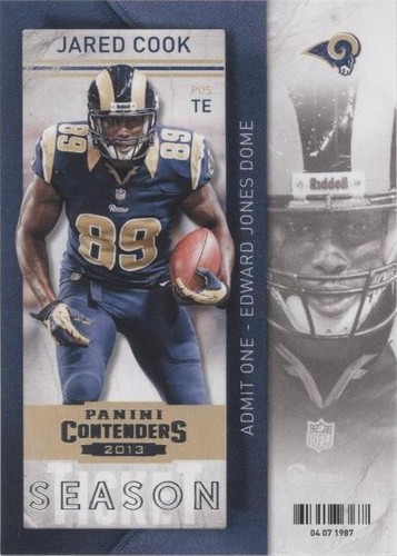 2013 Panini Contenders Jared Cook #75