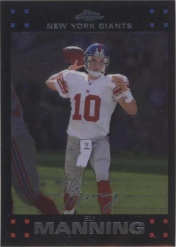 2007 Topps Chrome Eli Manning #TC61