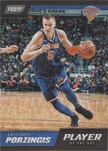 2018-19 Panini Player of the Day - Kristaps Porzingis #20