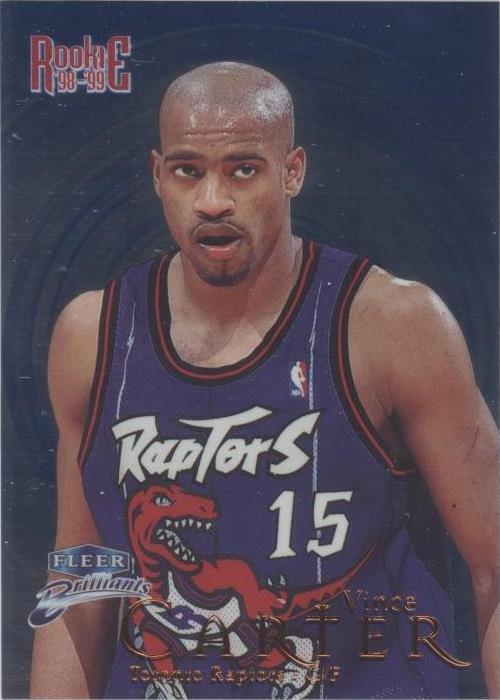 1998-99 Fleer Brilliants - Винс Картер #105B