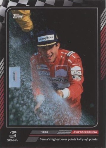 Ayrton Senna Memorial Poster F1 1994 Pacific GP Round 2