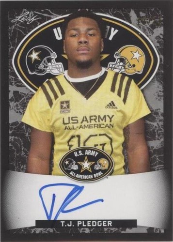2018 Leaf Metal U.S. Army All-American Bowl TJ Pledger #ATA-TJP