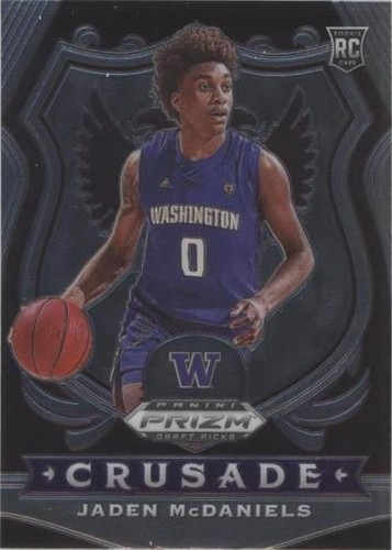 Jaden McDaniels RED WHITE BLUE CRUSADE RC ROOKIE 2020 Panini Prizm