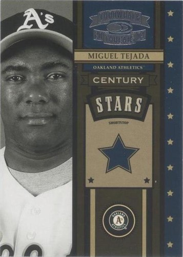 2004 Donruss Throwback Threads - Miguel Tejada #CS-32