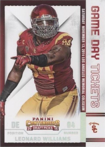 2015 Panini Contenders Draft Picks Leonard Williams #30
