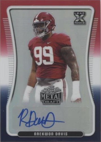 2020 Leaf Metal Draft Raekwon Davis #BA-RD1
