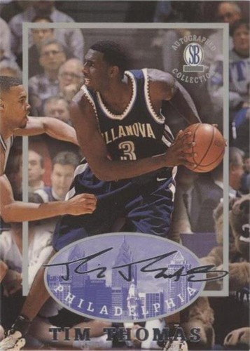 1997-98 Score Board Autographed Collection - Tim Thomas #18