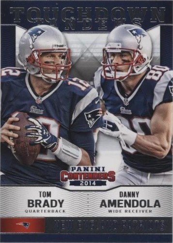 2014 Panini Contenders Danny Amendola Tom Brady #20
