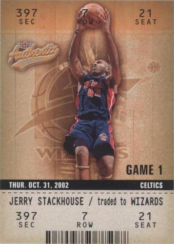 2002-03 Fleer Authentix - Jerry Stackhouse #20