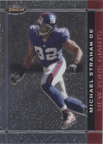 2007 Topps Finest Michael Strahan #96