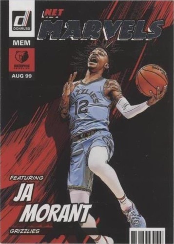 Ja Morant 2019 Panini Instant Orange 5/5 #23 Auto Rookie Card PSA