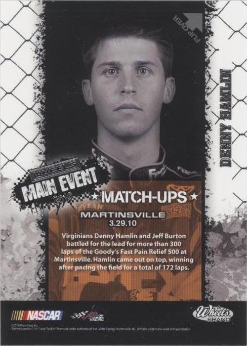 2010 Wheels Main Event - Denny Hamlin Jeff Burton #68