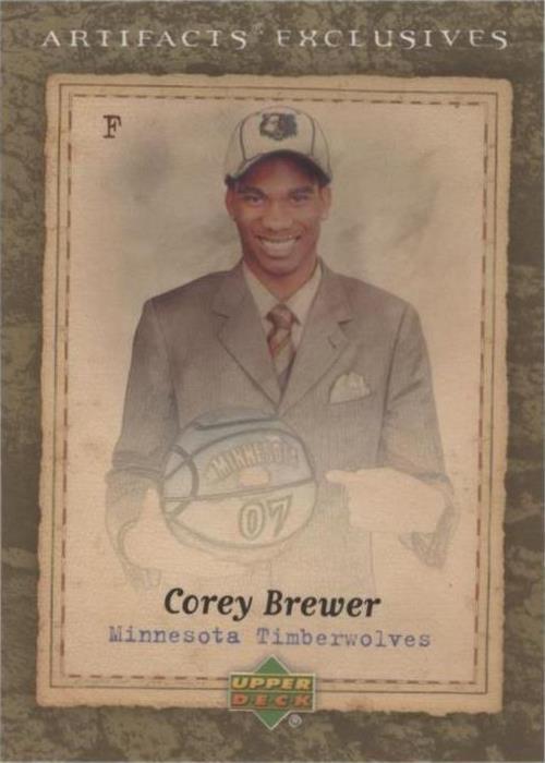 2007-08 Upper Deck Artifacts - Corey Brewer #211