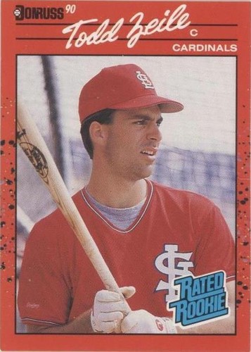 1990 Donruss Todd Zeile Baseball Card Rookie RC #29 Cardinals