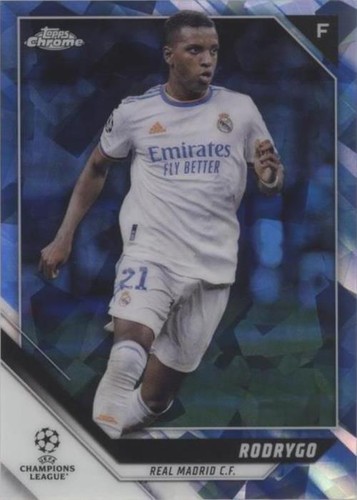 2021-22 Topps Chrome UCL Sapphire Edition Rodrygo #161