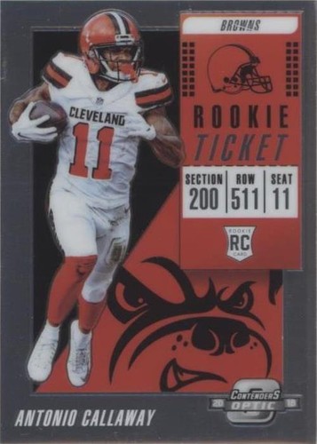 2018 Panini Contenders Optic Antonio Callaway #92