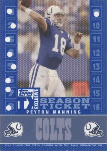 2007 Topps TX Exclusive Peyton Manning #S-PM