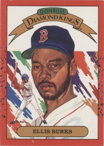 1991 Donruss Ellis Burks Boston Red Sox 235 Error No Dot