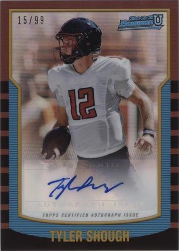 2021-22 Bowman University Tyler Shough #2KBA-TS