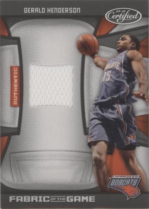Certificado Panini 2009-10 - Gerald Henderson #FOG-GH