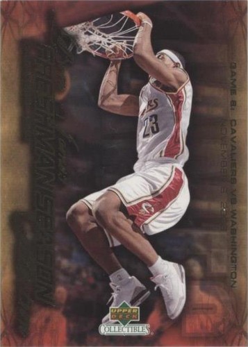 2003 Upper Deck Lebron James Future All-Star Die-Cut RC E15