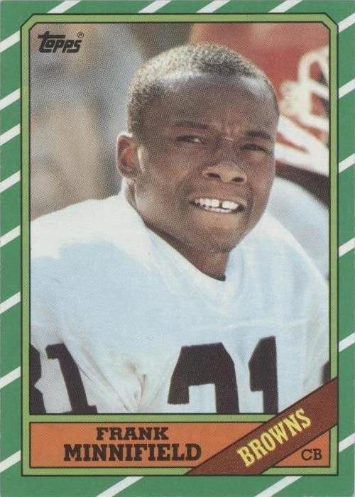 1986 Topps Frank Minnifield #198