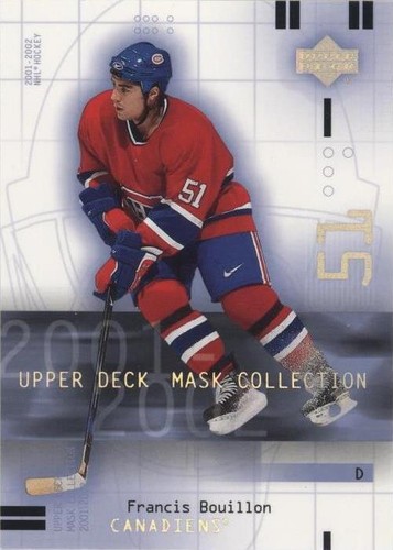 2001-02 Upper Deck Mask Collection - Francis Bouillon #51