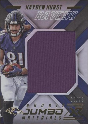 2018 Panini XR Hayden Hurst #RJM-8