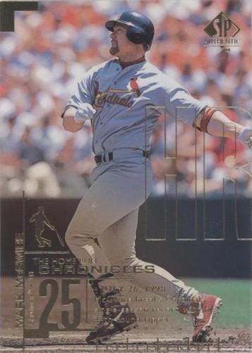 1999 SP Authentic - Mark McGwire #HR48